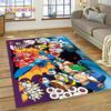 Retro Cartoon Rockman Mega Man Game Rug Carpet for Living Room Bedroom Home Decor,Floor Mat Non-slip Decoration for Sofa Doormat