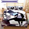 3pcs Solo Leveling Sung Jin-woo pattern bedding set duvet cover set includes duvet cover &pillowcases, perfect all season bedroom decoration & gift