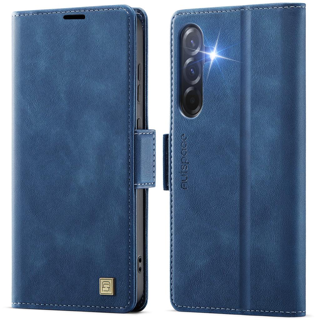 For Samsung Galaxy A36 5G Case AUTSPACE A11 RFID Blocking Retro Leather Cell Phone Wallet Cover