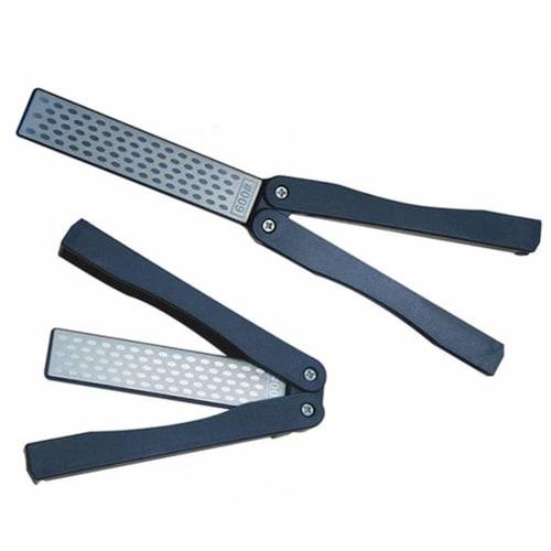 ShopXJ Folding Diamond Knife Sharpener, Sharpening Stone, Whetstone for Sharpening Knives and Cutters, Compact, Slim, and Portable for Home and Kitche