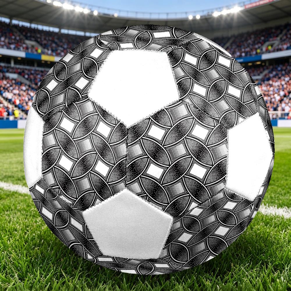 1pc Abstract Geometric Durable Soccer Ball/Football, Size 5, Perfect for Training, Entertainment And Competition,Gift yy26060631