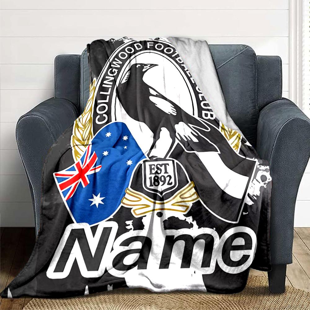 Custom Name Lion'S Pride Emblem Party Blanket For Couch Bed Plush Cozy Fuzzy Blanket Super Soft Warm Blankets For Fall And Winter 0916229