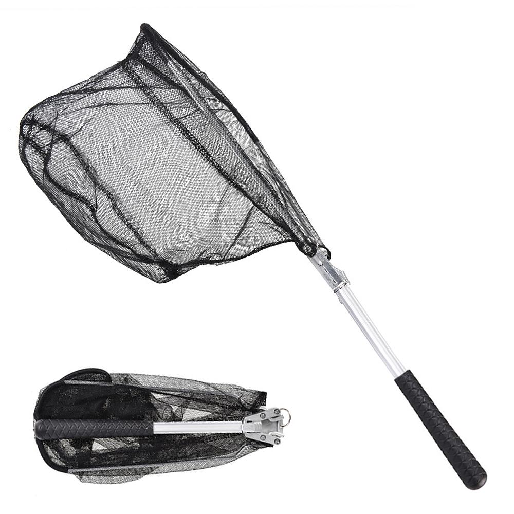 Folding Fish Landing Net  Triangular Fly Fishing Net Fish Catching or Releasing