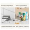 Thickened Divided Book Stand Save Space Desktop Sorting Rack Acrylic Book Stand  School