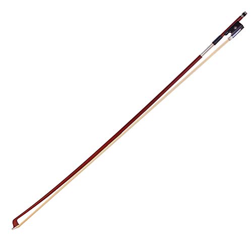 Plumflex Durable Black Octagonal Violin Bow for Kids, 4/4, Portable Learning and Practice Bow for Playing Instruments