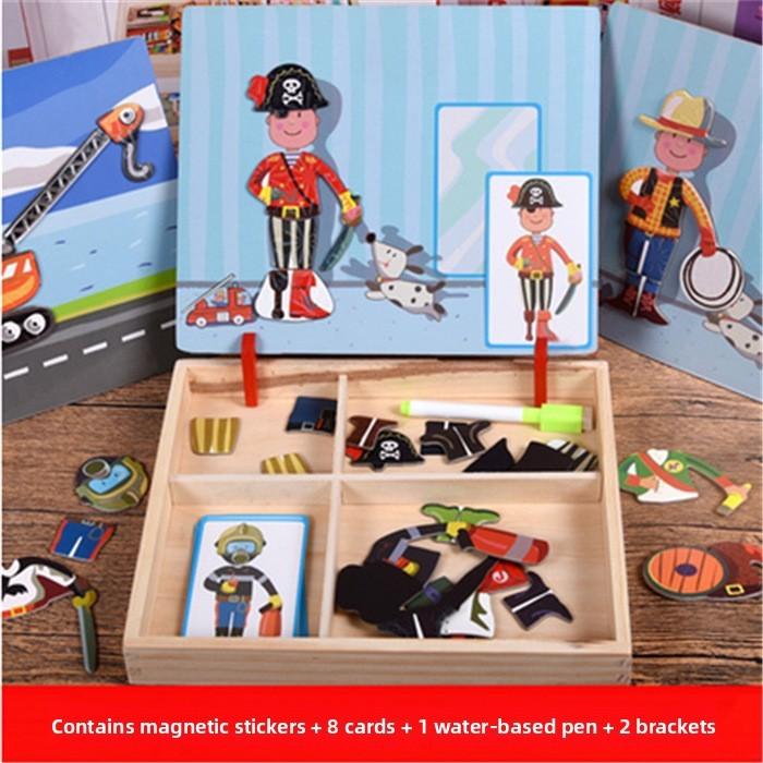 Wooden Jigsaw Puzzle For Toddlers With Magnetic Features For Early Learning And Skill Development