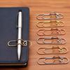 10Pcs Metal Heart Shape Pen Clips Multipurpose Notebook Page Holder for Journal Planner Bookmark And Paper Clip for Students And Professionals