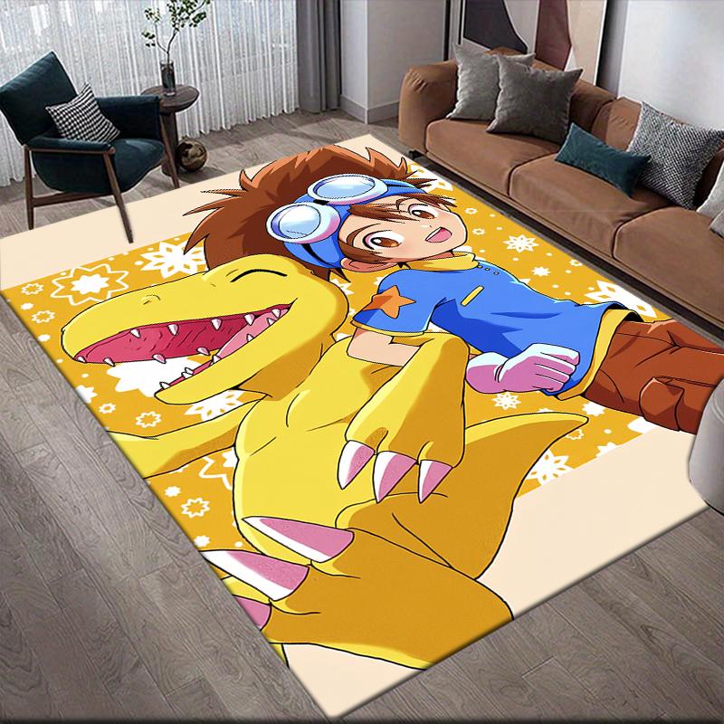 Taichi Yagami&Agumon Area Rug, Digimon Fan Cozy Carpet, Perfect Gift.chl