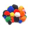 Multicolor Pompons 1.5 To 3.5 Cm 25 Pieces
