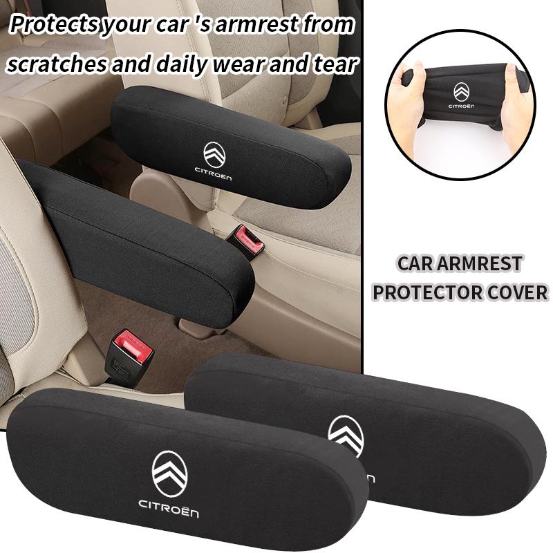 TCJH7 Fabric Car Seat Armrest Cover Breathable Cloth For Citroen C4 C3 C5 C1 C2 Berlingo Celysee Cactus Picasso Aircross Grand