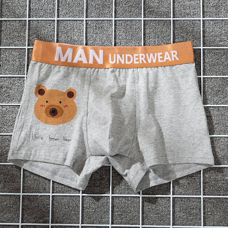 Мужское нижнее белье, мужские боксеры, хлопковые дышащие мужские трусы с квадратной талией, модная свободная корейская версия