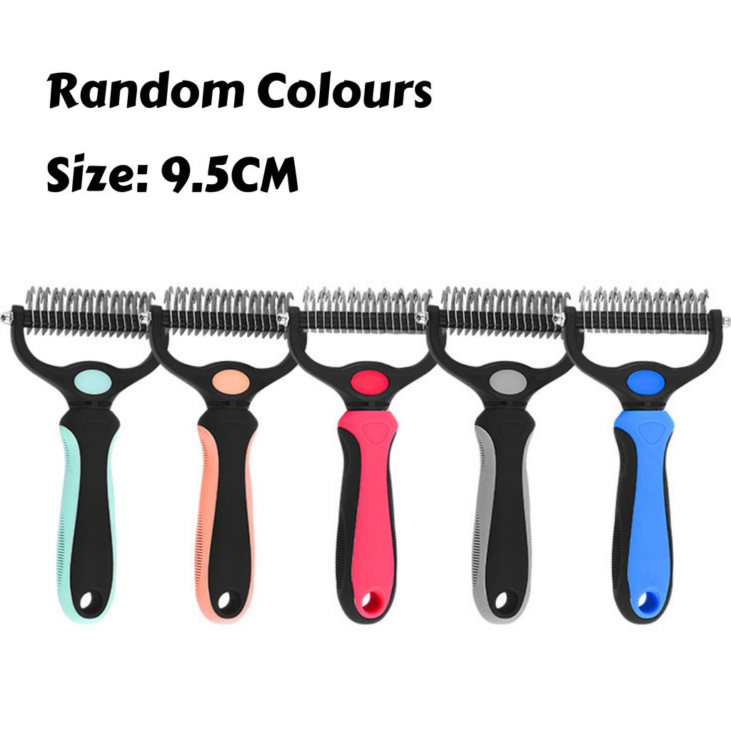 Расческа для распутывания шерсти - Распутывающая грабли из нержавеющей стали для собак/кошек, Удаление колтунов и Безболезненное волшебство для подшерстка для удаления шерсти