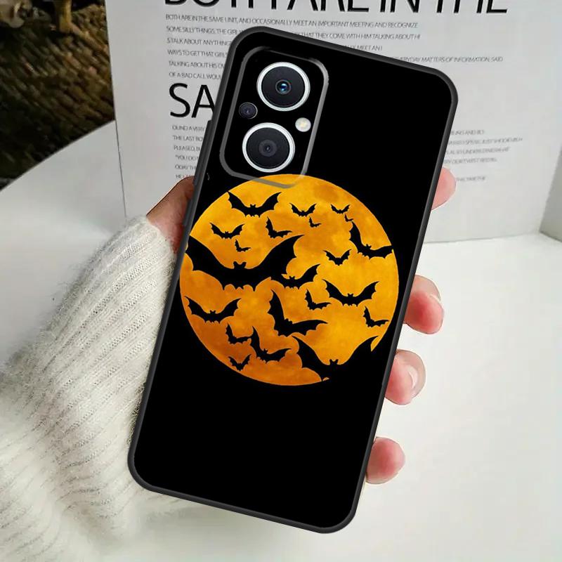 Halloween Vampire Bats Case For OPPO Reno 8 7 6 5 4 Lite 8T 5Z 4Z 10 11F OPPO Find X5 X6 Pro X2 Neo X3 Lite Cover