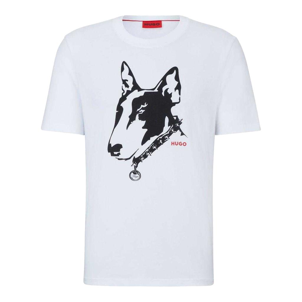 Hugo Mens Dog Print T-Shirt