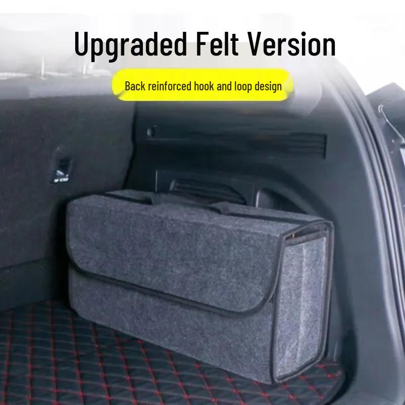 Felt Car Trunk Organizer: Large Capacity Tool and Storage Bag