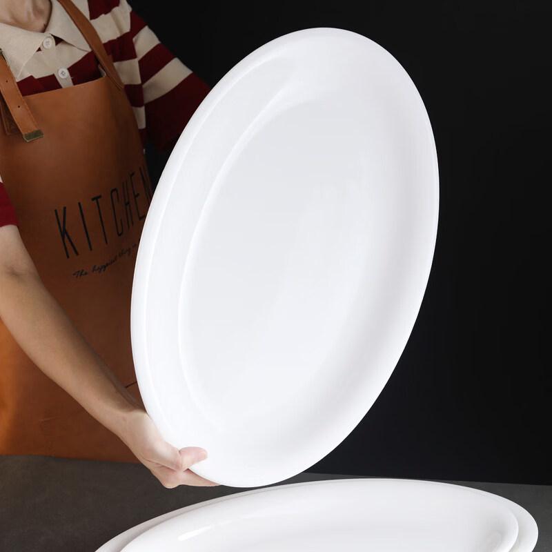 Ceramic Heated Oval Fish Serving Plate