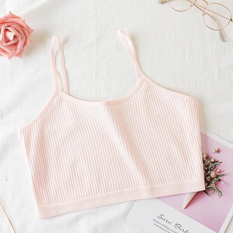 Удобный бюстгальтер для девочек, спортивный тренировочный бюстгальтер, хлопковый укороченный топ, детское нижнее белье 8-14 лет