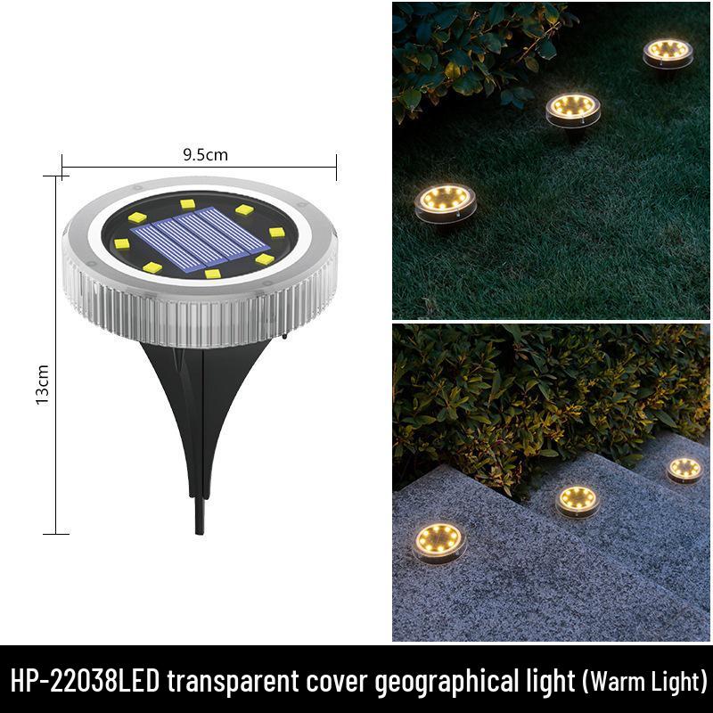 Solar Ground Lights for Outdoor Garden and Landscape – Waterproof Decorative Yard Lights