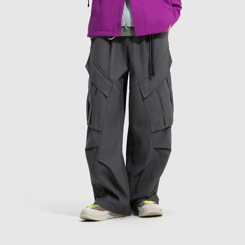 Li Ning Outdoor CF Светоотражающие Свободные Прямые Повседневные Брюки Мужские брюки AKXV321-1