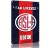 San Lorenzo De Almagro Football Club Official Vintage Metal Tin Sign  - ASLA Shield Logo Wall Art with Red & Blue Stripes, Du