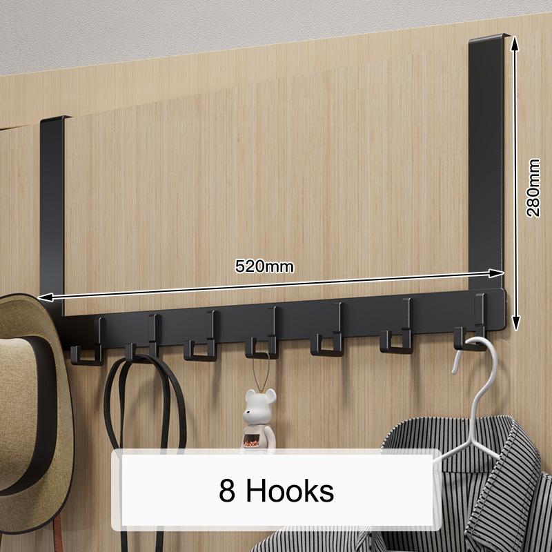 Крючки над дверью, 6 крючков, одежда, пальто, шляпа, вешалка для полотенец, органайзер для дома, ванной комнаты, держатель для кухонных принадлежностей