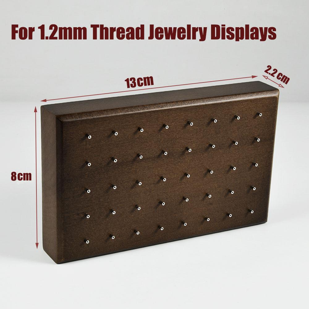 1 шт. деревянная витрина для пирсинга, футляры в форме цветка и сердца, подставка для сережек, пирсинга живота, губ, языка, ювелирных изделий из цельного дерева