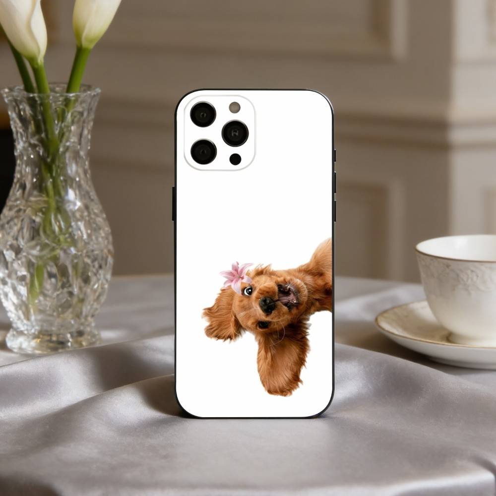 F-Смешной Модный D-Собачий Арт Чехол Для Телефона Для iPhone 17pro,16,15,14,13,12,11 Plus,Pro Max,XS,Мягкий Силиконовый Черный Чехол