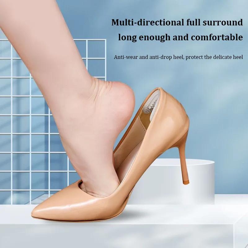 Силиконовые накладки-бабочки для пяток для женщин и мужчин, противоскользящие вставки для обуви, наклейки на каблуки, предотвращающие выпадение из обуви, волшебные наклейки для пяток, уменьшающие размер обуви