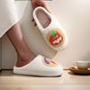 Fashion Women's Slippers Halloween Cute Pumpkin Cookies and Funny Witch Winter Indoor Warm Soft Sole Anti-slip Comfortable Bedroom Shoes