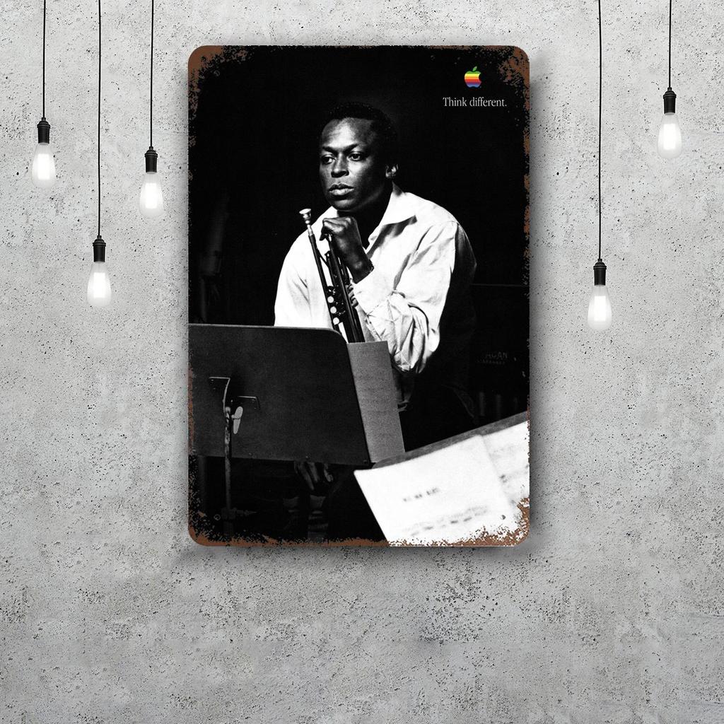 Miles Davis Vintage Metal Tin Signs Posters Decor Retro Metal Plaque Wall Art Decor for Garage Bar
