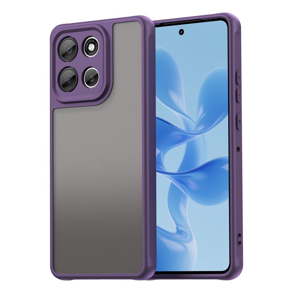 For Motorola Moto G100 Pro 5G/G86 5G Case Drop Proof Airbags Frosted Translucent PC+TPU Phone Back Cover