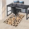 1PC Leopard print Heart Non-Slip Floor carpet, suitable for Office, bedroomand playrooms. It can also be used as a sofa footrest cover-T40