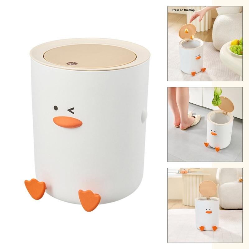 Creative Duck Theme Waste Bin Space Saving Home Decors For Small Space Kitchen Bathroom Use Trash Can for Office