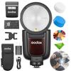 Вспышка Godox Godox для Fujifilm TTL Speedlite HSS 500 секунд полной мощности, перезарядка с внешней вспышкой [Авторизованный агент] Камеры V1Pro-F, вспышка 1/8000,