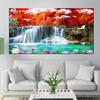 Abstract Swan Waterfall Lotus Canvas Painting Modern Landscape Posters and Prints Wall Pictures Living Room Home Decor No Frame