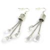 [N3174] - Silver White 'Sissi' Designer Earrings