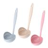 2-In-1 Long Handle Soup Ladle with Strainer Soup Spoon Essential Kitchen Tool for Cooking And Serving Hot Soups