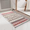 Bohemian Ethnic Bathroom Floor Mat, Absorbent Anti-slip, Bedside Rug, Rectangular Rug, Entry Door Foot Mat , Bathroom Mat Set