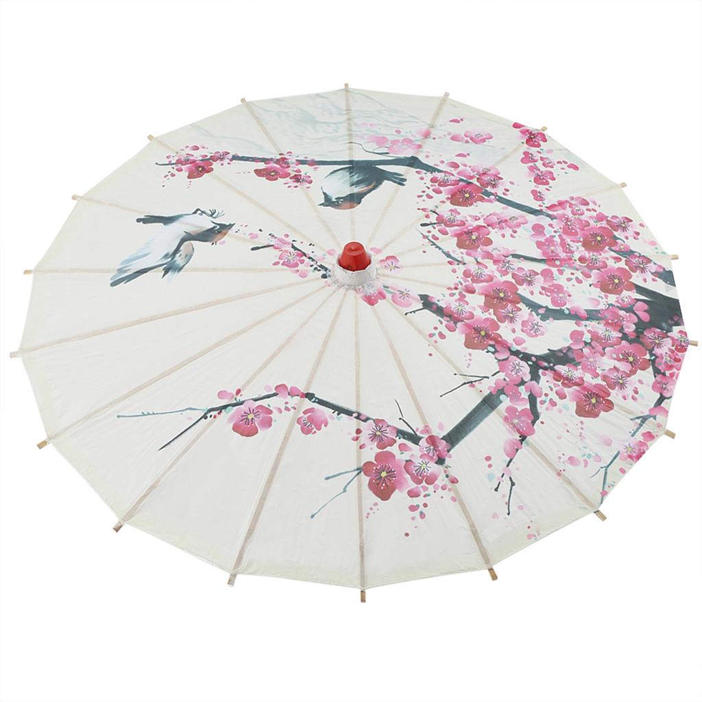 Small Size Handmade Oiled Paper Umbrella Chinese Art Classical Dance Umbrella Plum Blossom