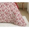 Complete Reversible Duvet Cover Pack for 140 X 190 Cm Bed Bérengère Red