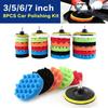 3/5/6/7 Inch Car Polishing Kit Polish Pad Car Polish Buffing Pad Abrasive Disc Sponge Foam Pads Polisher For Headlight Refurbish
