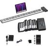 Roll Up Piano 88 Keys with 128 Tones and Rhythms Supports MIDI Bluetooth for Kids Adult Beginner