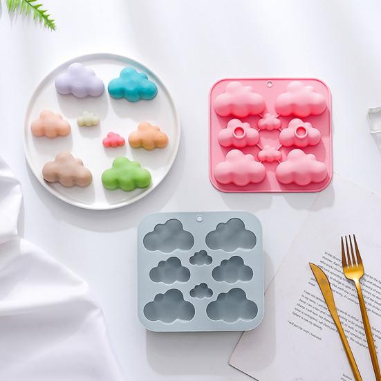 Силиконовая форма для мыла с 8 полостями, нелипкая пищевая форма для самостоятельного изготовления свечей, смолы, пластыря, формы для шоколадного печенья, торта, льда