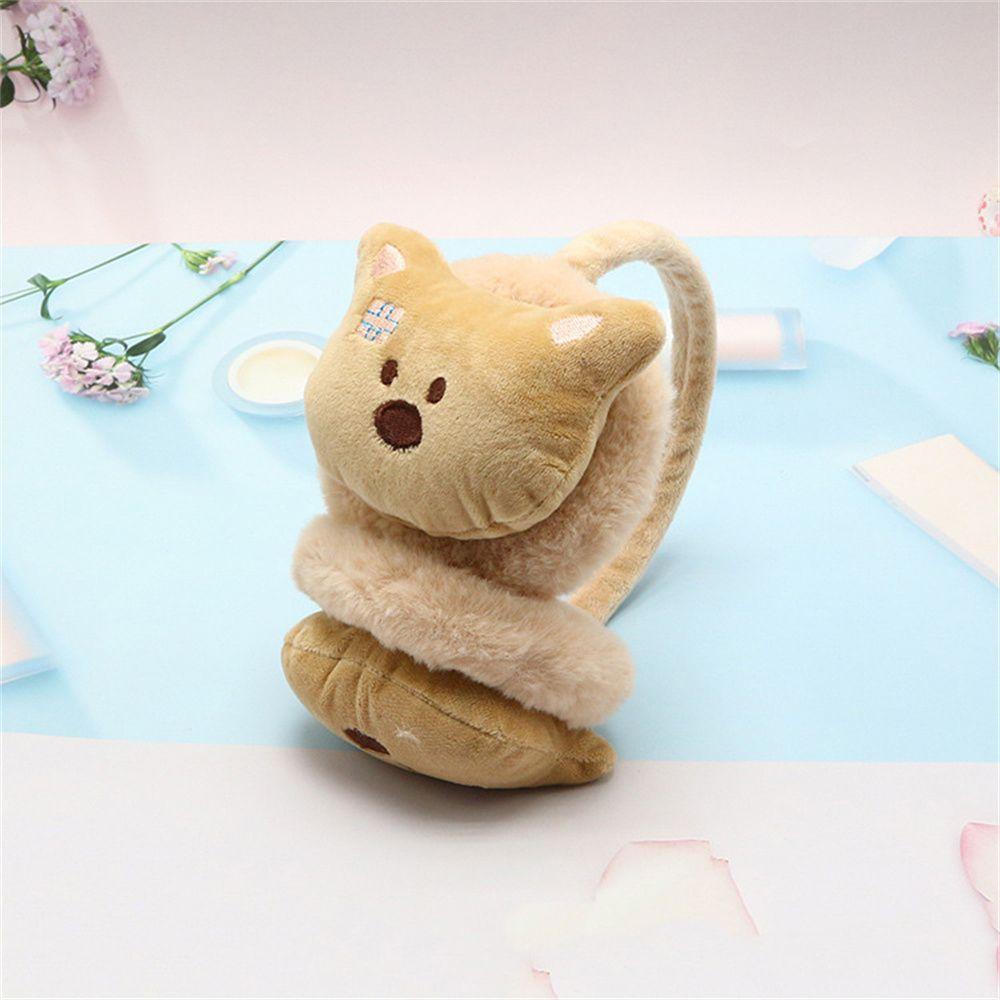 Чехол для ушей, защита от холода для маленьких детей, защита ушей, зимние плюшевые наушники, теплые наушники