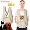 Extra-Large Fluffybaby Dog Sling Carrier - Winter Pet Bag with Cotton Lining, & Breathable Design Small Dog Carrier Bag Medium Dog Carrier Bag