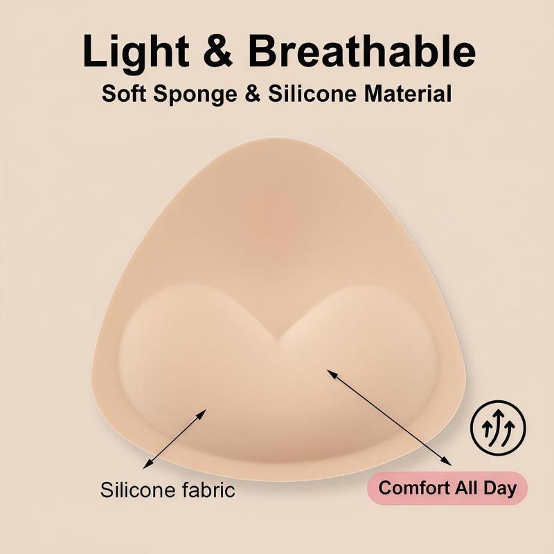 Бикини с Push-Up и набивкой Купальник Женский Купальные костюмы 3D Силиконовые Утолщающие Дышащие Губчатые Прокладки для бюстгальтера Накладки на грудь Накладки на соски