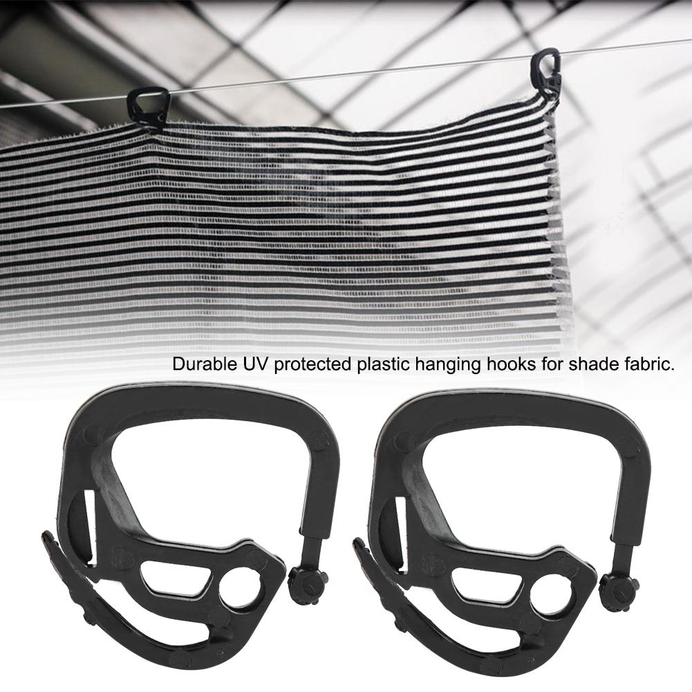 100 шт. крючков для сетки затенения, пластиковые крючки для подвешивания тканевых аксессуаров для теплиц