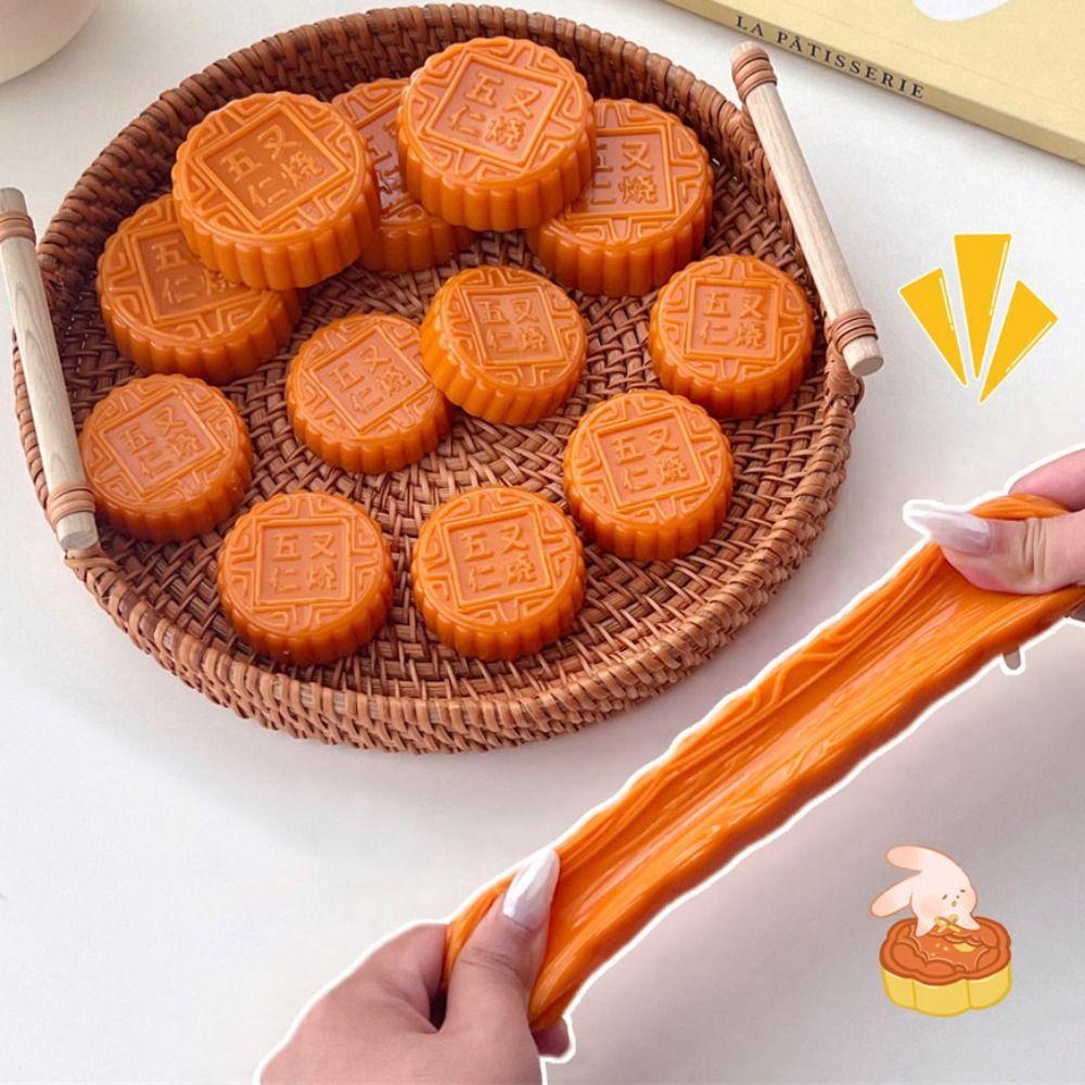 Soft Mooncake Slow Rebound Toy Simulated Food Moon Cake Squeeze Sensory Toys Gift
