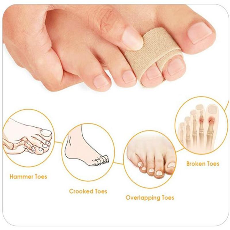 Выпрямитель для пальцев на ногах, лента-молоток, корректор, повязка, сепаратор для пальцев, шины, обертывания, товары для ухода за ногами