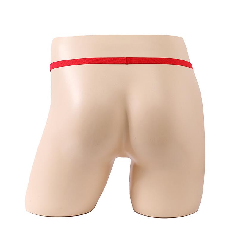 Men's Stretch Christmas Feather Thong - Erotic Lingerie for European & American Markets